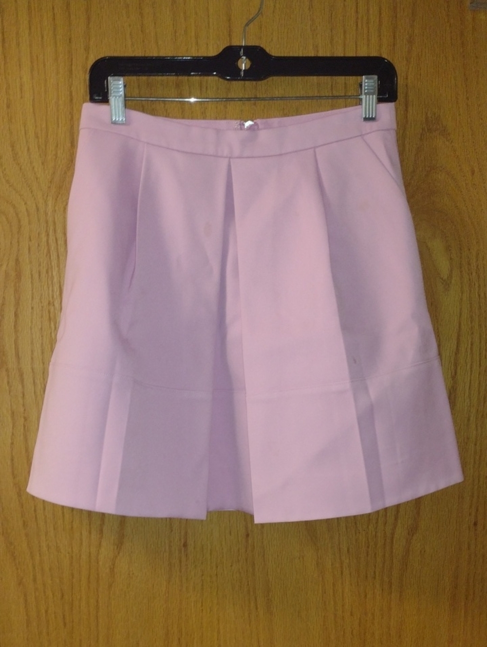J. Crew Light Pink Pleated Mini Skirt (J1403)